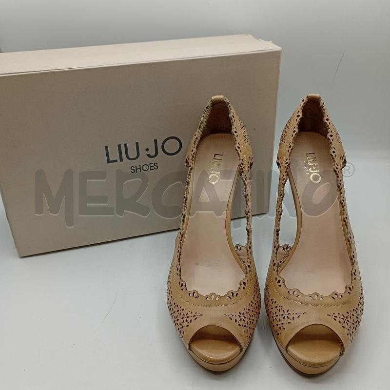 SCARPE TACCHI LIUJO BEIGE PELLE+SCATOLA | Mercatino dell'Usato Burolo 1