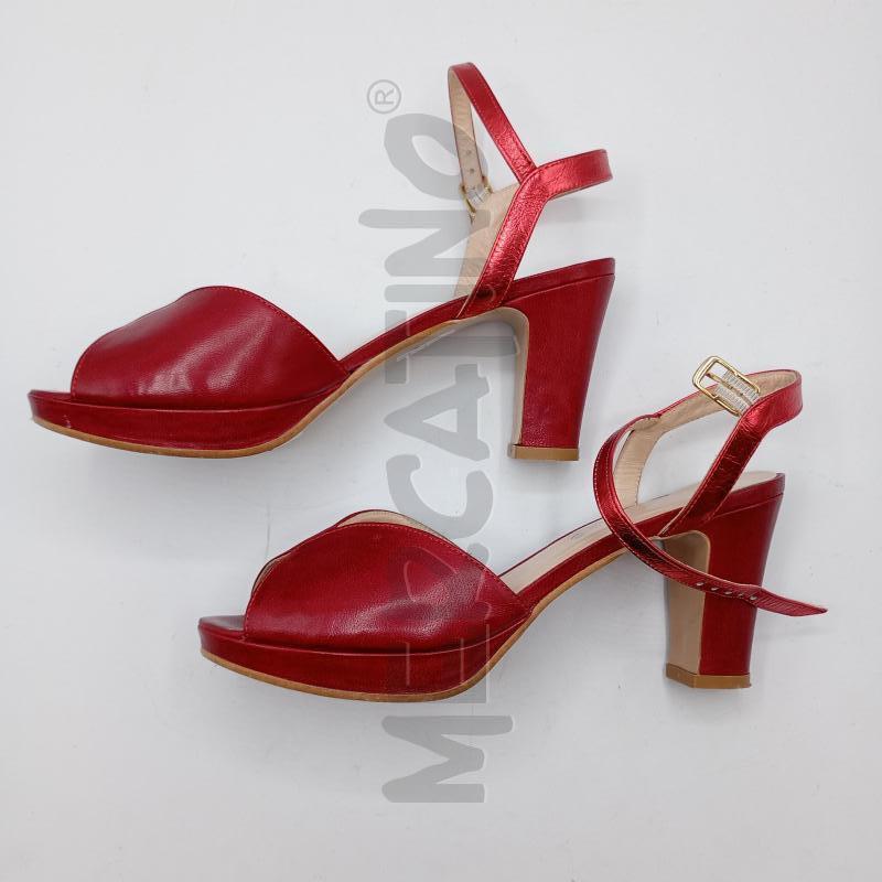 SCARPE TACCHI MOSAIQUE ROSSO SANGUE SPUNTATE FIBIA  | Mercatino dell'Usato Burolo 2