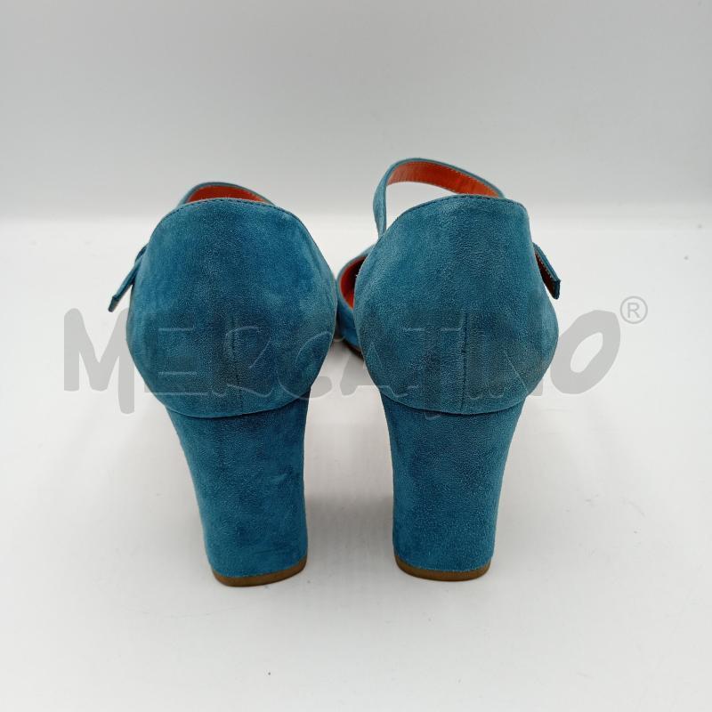 SCARPE TACCHI SANTONI BLU OTTANIO ARANCIO SCAMOSCIATO | Mercatino dell'Usato Burolo 4