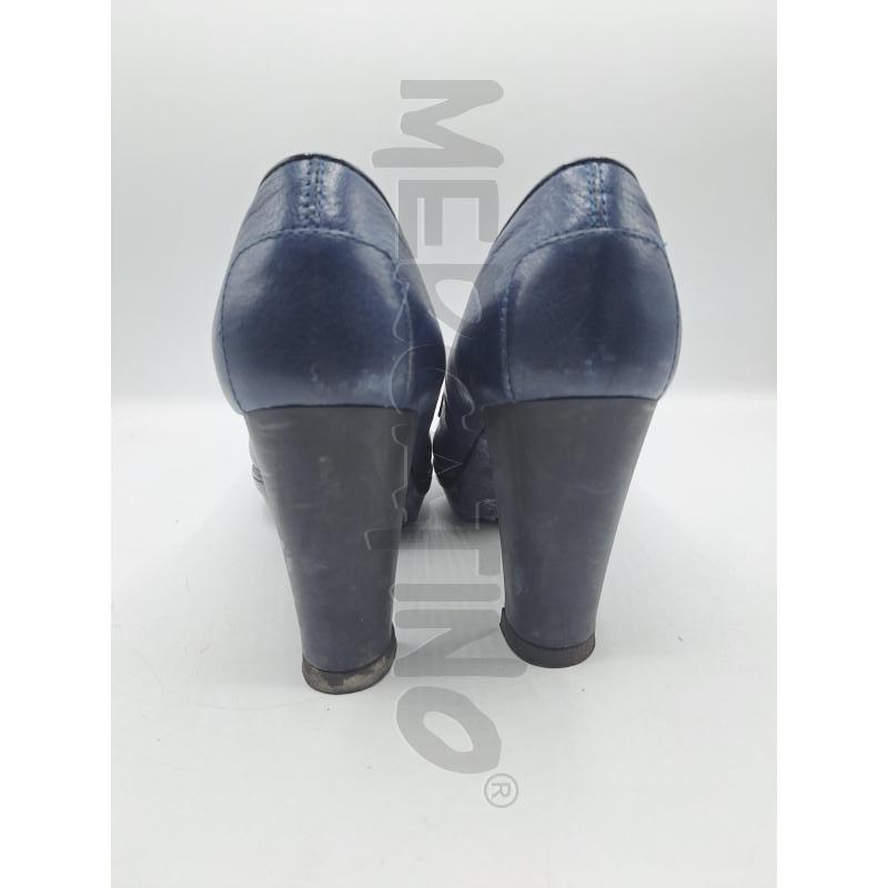 SCARPE TACCHI TODS BLU NERO FRANGETTE | Mercatino dell'Usato Burolo 4