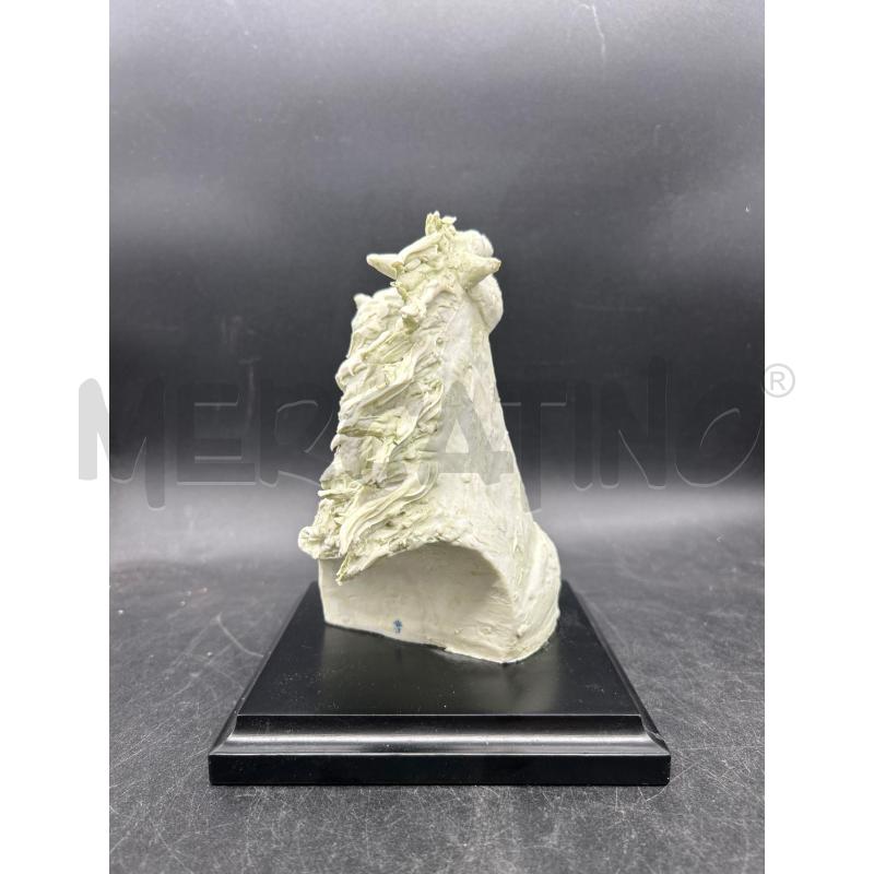 SCULTURA CAVALLI CERAMICATI CON FIRMA BASE LEGNO | Mercatino dell'Usato Burolo 3