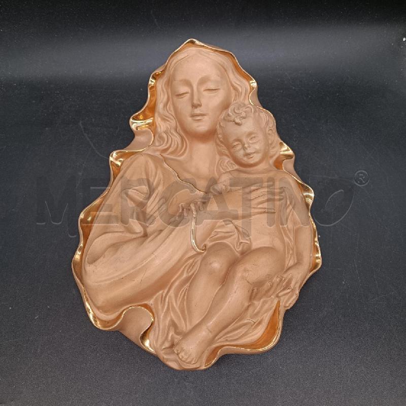 SCULTURA MADONNA TERRACOTTA DORATA | Mercatino dell'Usato Burolo 1