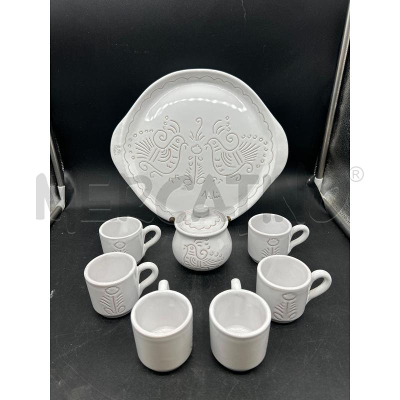 SERVIZIO CAFFE' PZ6+2 CERAMICA SARDA ARLIN | Mercatino dell'Usato Burolo 1