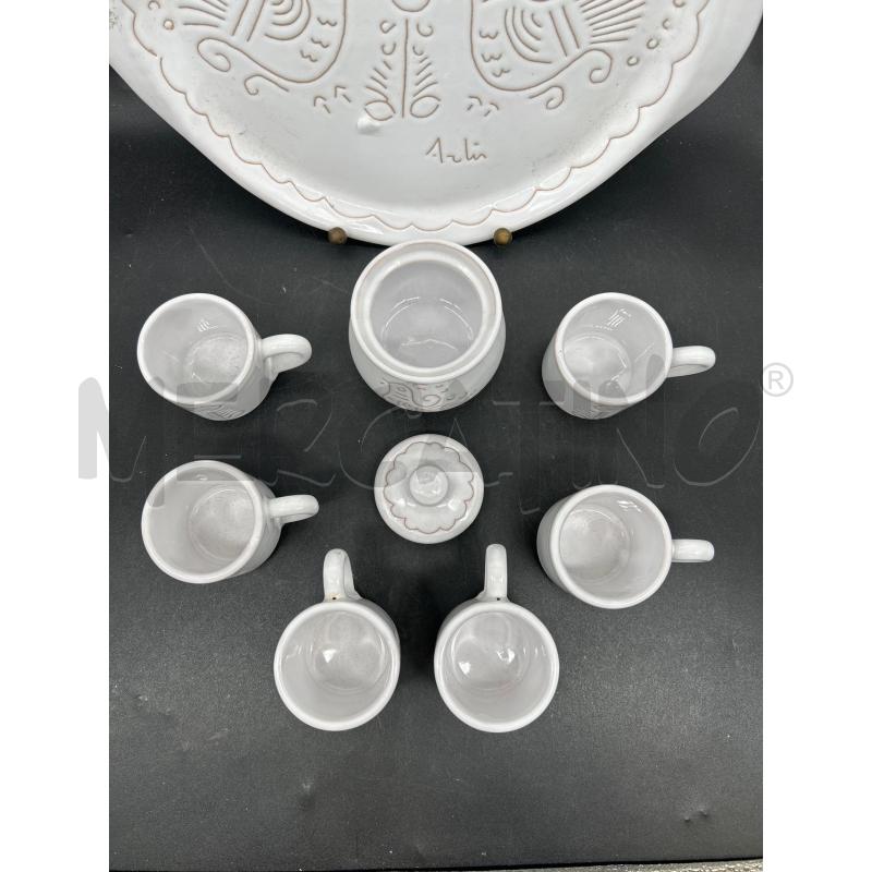 SERVIZIO CAFFE' PZ6+2 CERAMICA SARDA ARLIN | Mercatino dell'Usato Burolo 2