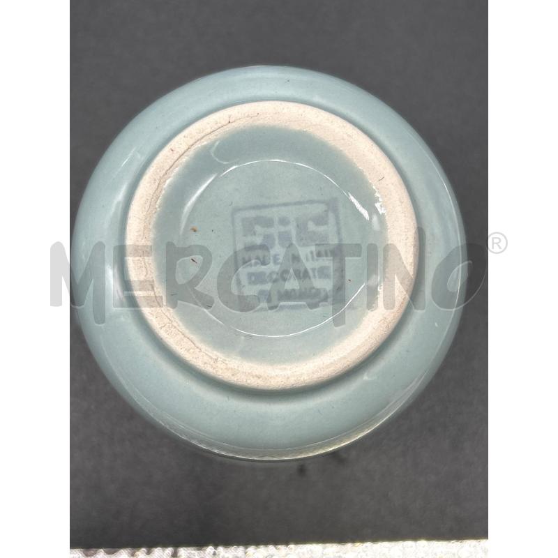 SERVIZIO TE' PZ6+2 CERAMICA BLU FIORI BIANCHE | Mercatino dell'Usato Burolo 2