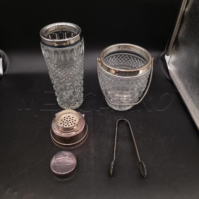 SHAKER + PORTA GHIACCIO VETRO METALLO | Mercatino dell'Usato Burolo 2
