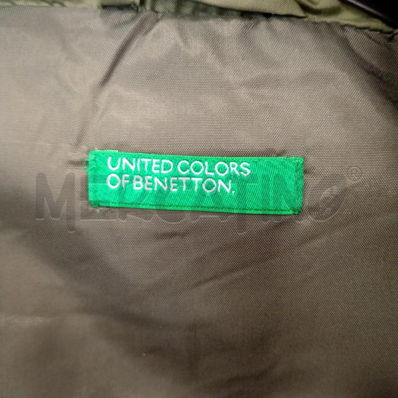 SMANICATO BAMBINO BENETTON VERDONE CAPPUCCIO ZIP IMBOTTITURA IN PIMUNO | Mercatino dell'Usato Burolo 4