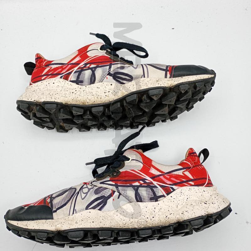 SNEAKERS DONNA FLOWER MOUNTAIN ROSSO BIANCO SCRITTE  | Mercatino dell'Usato Burolo 3