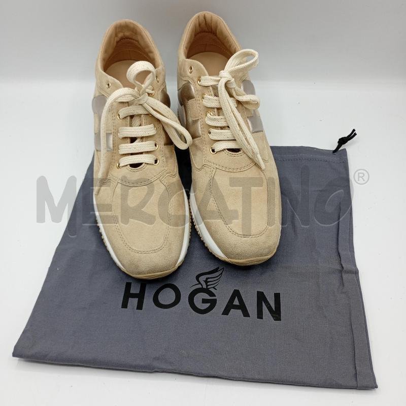 SNEAKERS DONNA HOGAN INTERACTIVE BEIGE SCAMOSCIATO | Mercatino dell'Usato Burolo 1