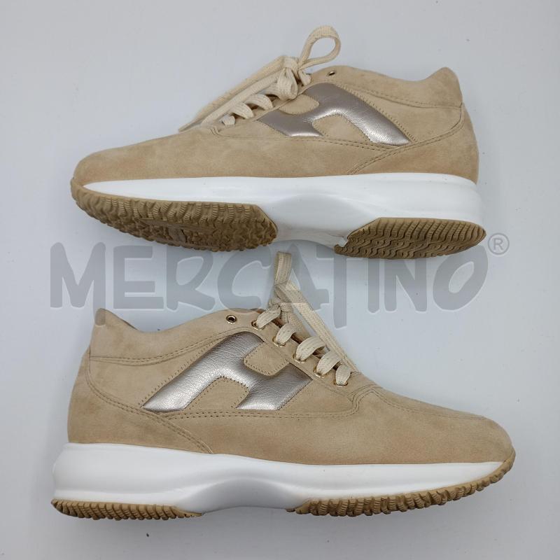 SNEAKERS DONNA HOGAN INTERACTIVE BEIGE SCAMOSCIATO | Mercatino dell'Usato Burolo 2
