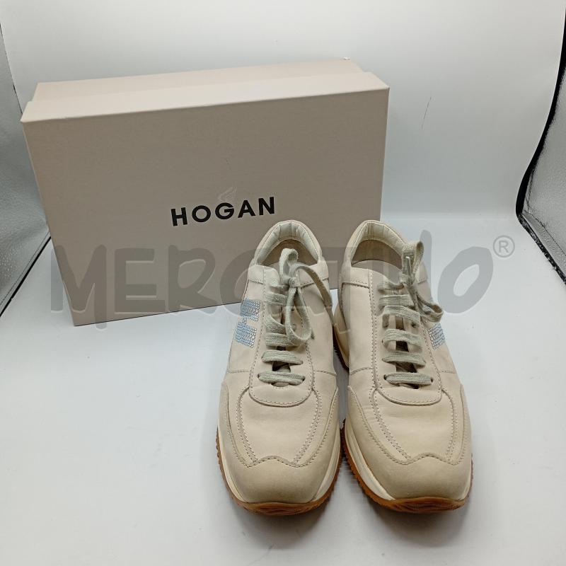 SNEAKERS DONNA HOGAN INTERACTIVE BEIGE+SCATOLA | Mercatino dell'Usato Burolo 1