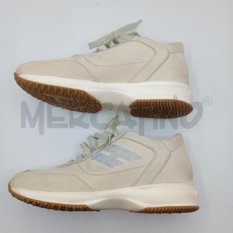 SNEAKERS DONNA HOGAN INTERACTIVE BEIGE+SCATOLA | Mercatino dell'Usato Burolo 2