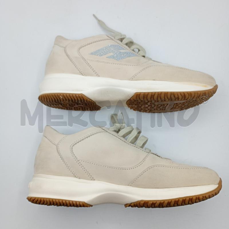 SNEAKERS DONNA HOGAN INTERACTIVE BEIGE+SCATOLA | Mercatino dell'Usato Burolo 3