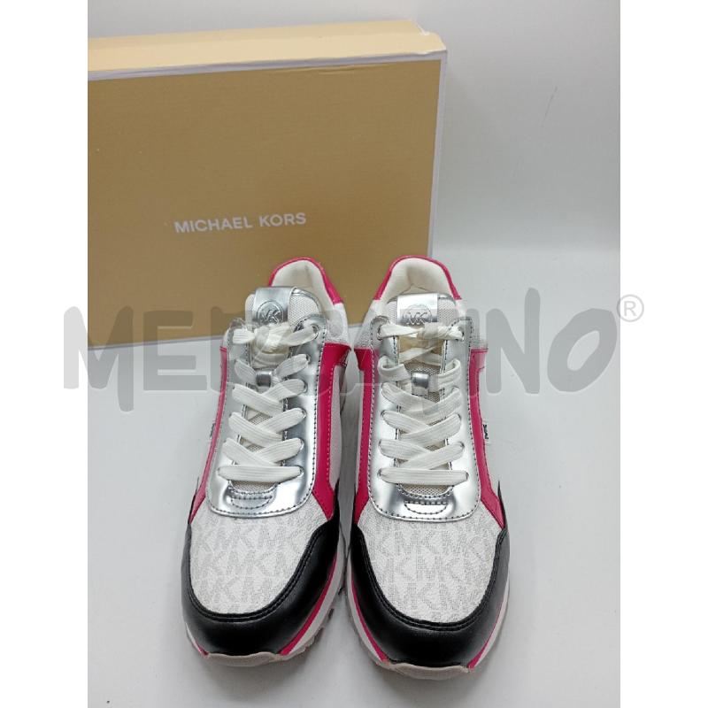 SNEAKERS DONNA MICHAEL KORS BIANCO FUCSIA | Mercatino dell'Usato Burolo 1
