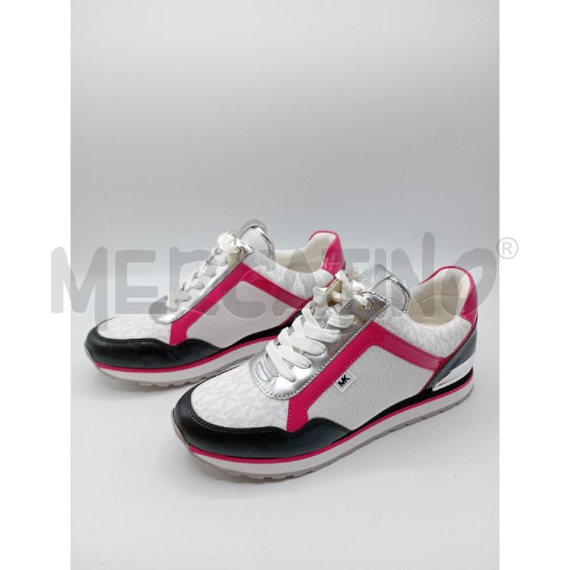 SNEAKERS DONNA MICHAEL KORS BIANCO FUCSIA | Mercatino dell'Usato Burolo 2