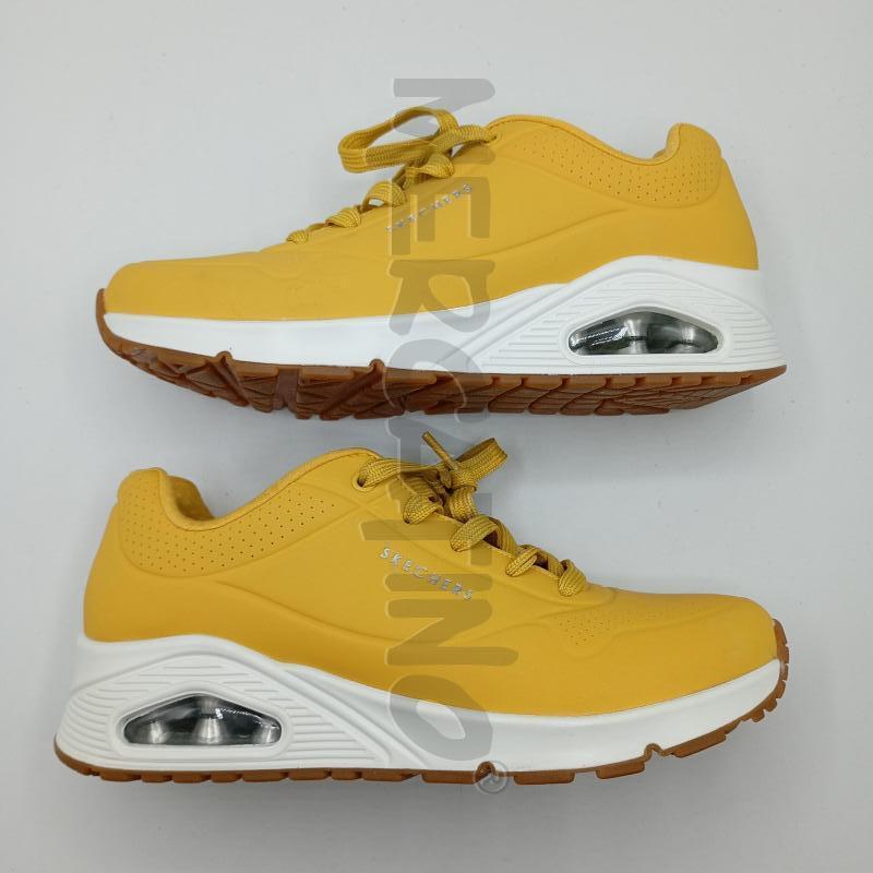 SNEAKERS DONNA SKECHERS GIALLO OCRA BEIGE  | Mercatino dell'Usato Burolo 2