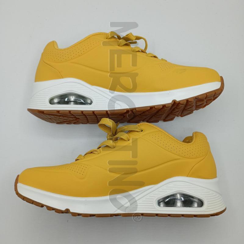 SNEAKERS DONNA SKECHERS GIALLO OCRA BEIGE  | Mercatino dell'Usato Burolo 3