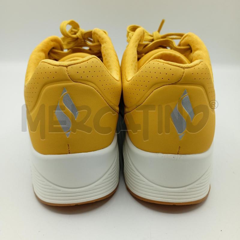 SNEAKERS DONNA SKECHERS GIALLO OCRA BEIGE  | Mercatino dell'Usato Burolo 4