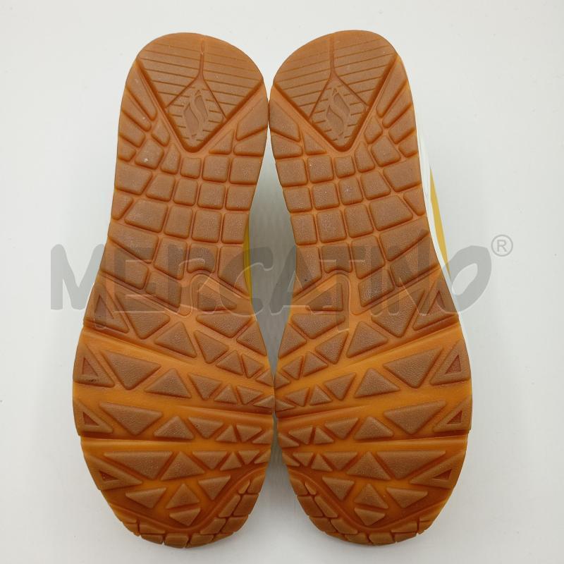 SNEAKERS DONNA SKECHERS GIALLO OCRA BEIGE  | Mercatino dell'Usato Burolo 5