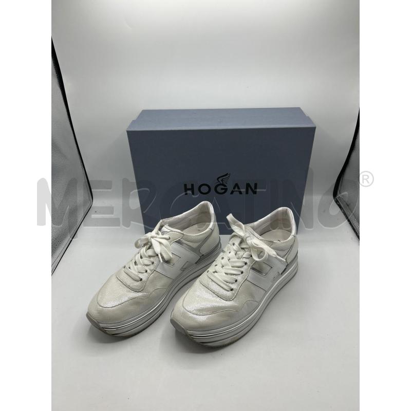 SNEAKERS HOGAN BIANCO GRIGIO DETTAGLI +SCAT  | Mercatino dell'Usato Burolo 1