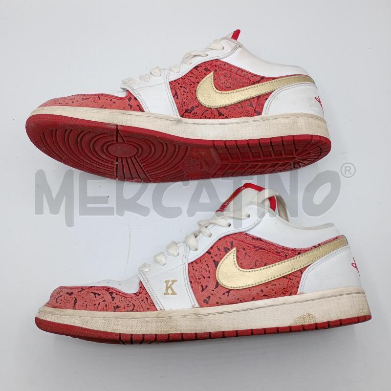 SNEAKERS JORDAN 1 LOW SPADES ROSSO BIANCHE | Mercatino dell'Usato Burolo 2