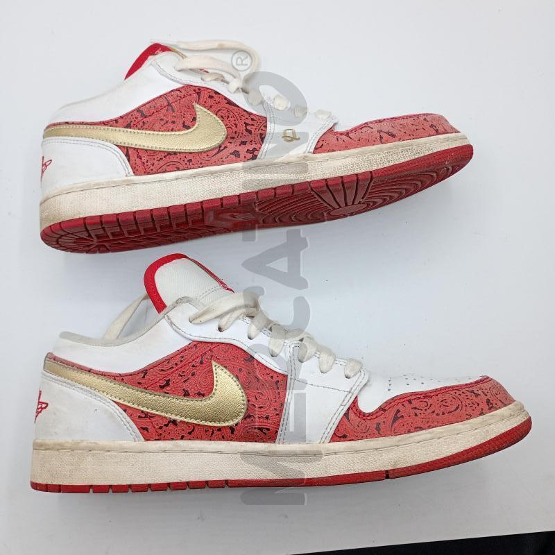 SNEAKERS JORDAN 1 LOW SPADES ROSSO BIANCHE | Mercatino dell'Usato Burolo 3