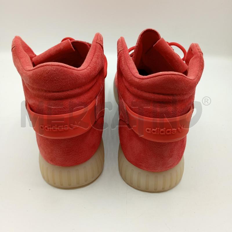 SNEAKERS UOMO ADIDAS TUBULAR ROSSO SCAMOSCIATO STRAPPI STRINGHE | Mercatino dell'Usato Burolo 4