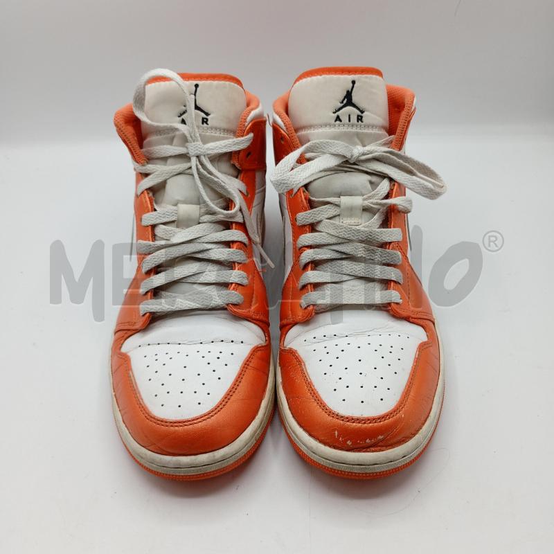 SNEAKERS UOMO AIR JORDAN 1 ARANCIO BIANCO ALTE  | Mercatino dell'Usato Burolo 1