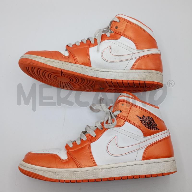 SNEAKERS UOMO AIR JORDAN 1 ARANCIO BIANCO ALTE  | Mercatino dell'Usato Burolo 2