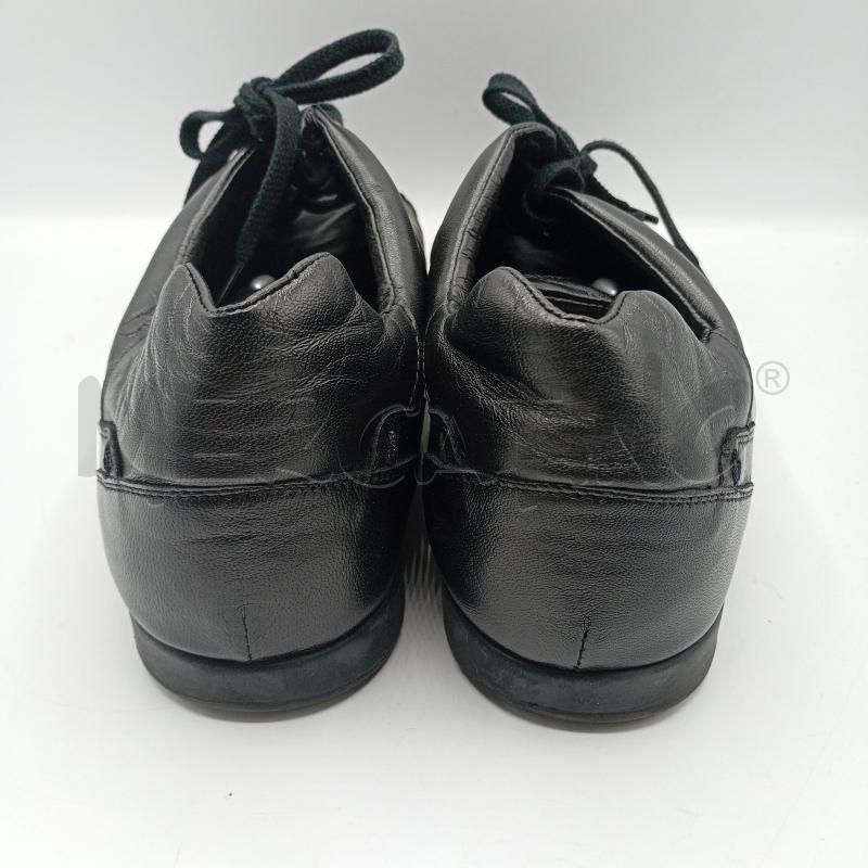 SNEAKERS UOMO BOTTICELLI NERO PELLE RICAMO TRAPUNTATO STRINGATE | Mercatino dell'Usato Burolo 4