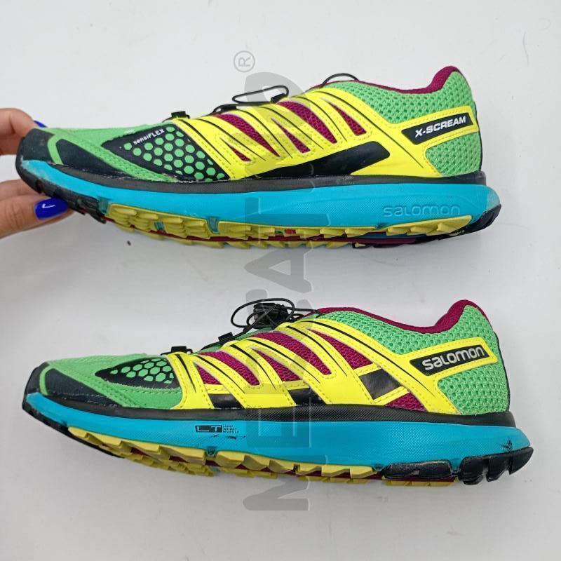 SNEAKERS UOMO SALOMON  VERDE GIALLO MAGENTA | Mercatino dell'Usato Burolo 2
