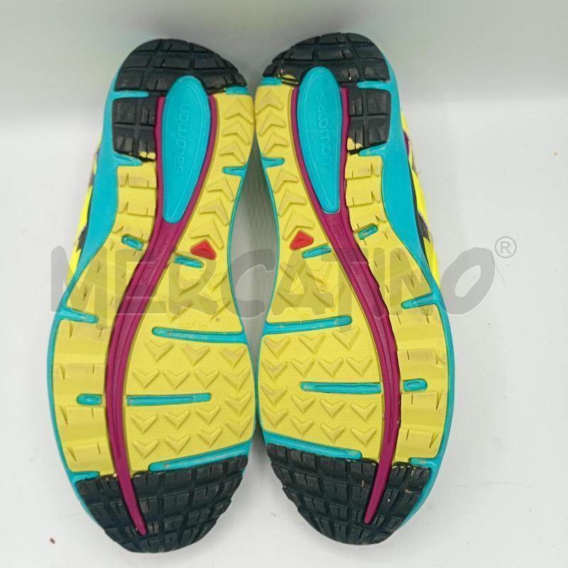 SNEAKERS UOMO SALOMON  VERDE GIALLO MAGENTA | Mercatino dell'Usato Burolo 5