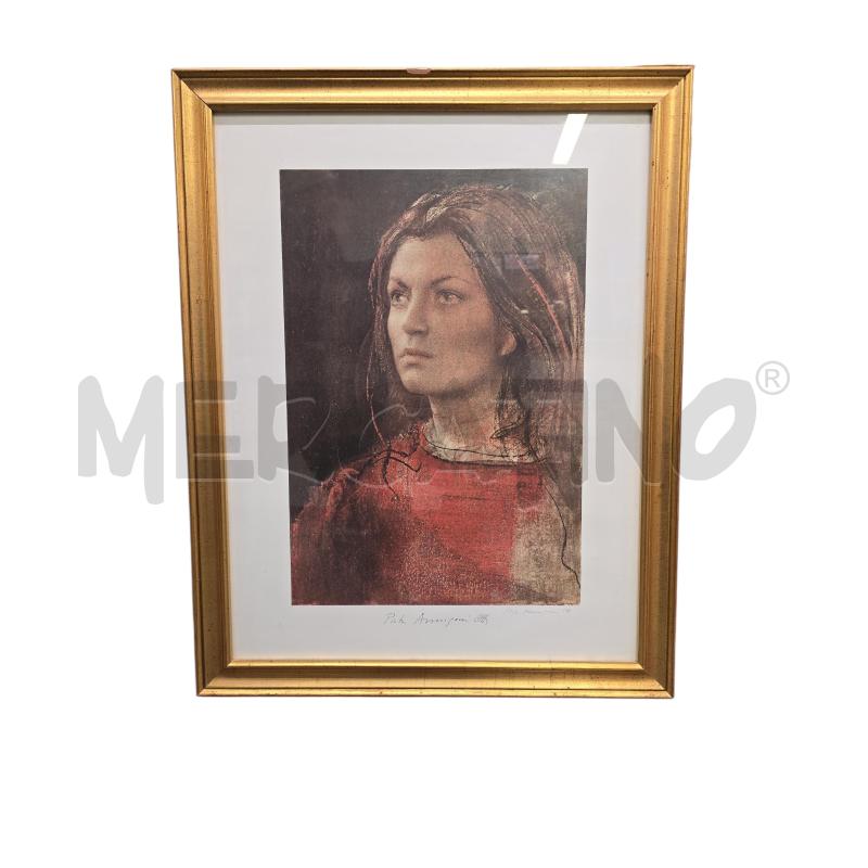 STAMPA DONNA CORNICE DORATA | Mercatino dell'Usato Burolo 1
