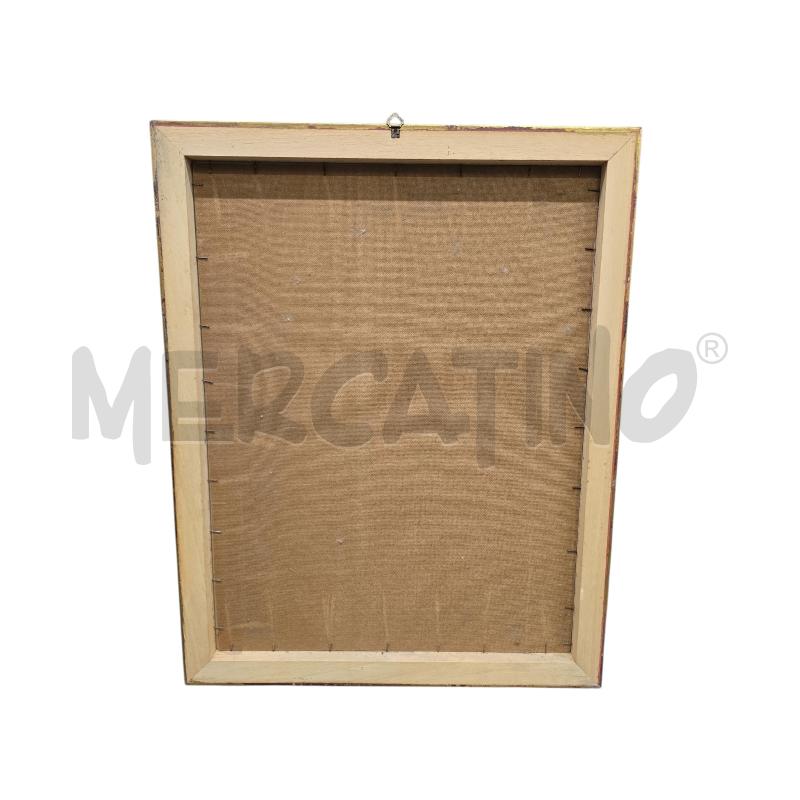 STAMPA DONNA VESTITO BLU CORNICE DORATA | Mercatino dell'Usato Burolo 4