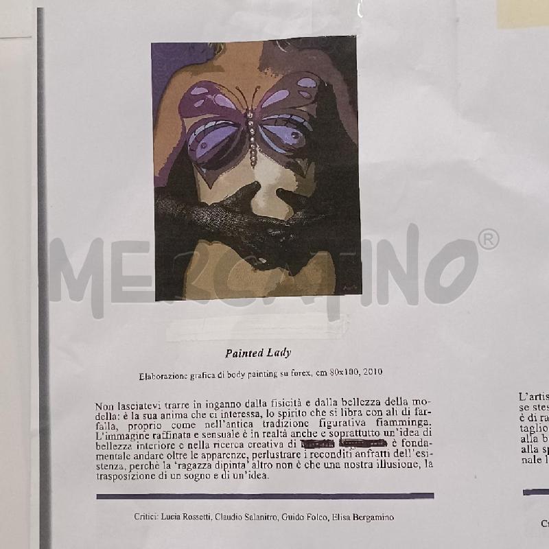 STAMPA PAINTED LADY 80 X 100 BODYPAINTING  | Mercatino dell'Usato Burolo 3