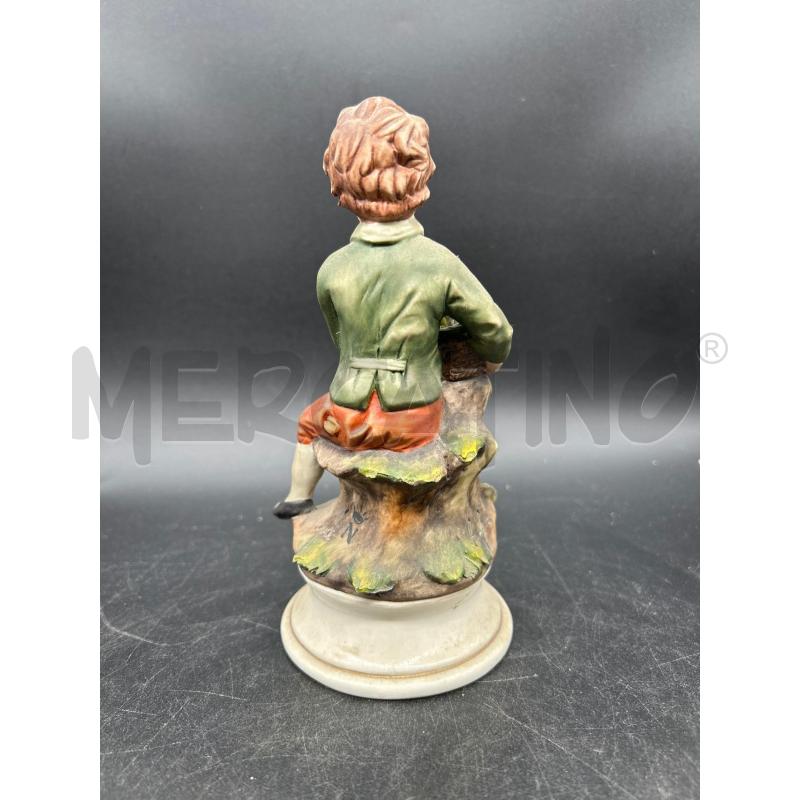 STATUA CAPODIMONTE RAGAZZO CON FIORI | Mercatino dell'Usato Burolo 3