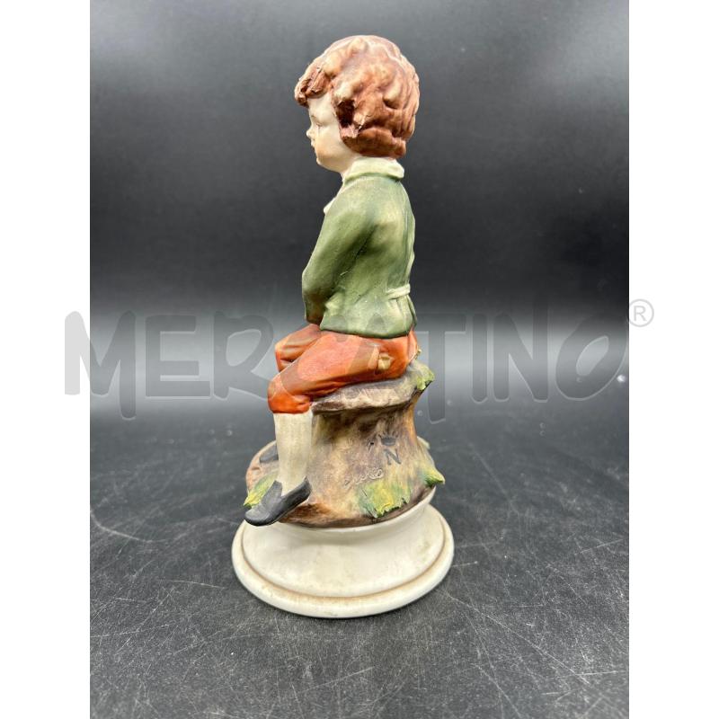 STATUA CAPODIMONTE RAGAZZO CON FIORI | Mercatino dell'Usato Burolo 4