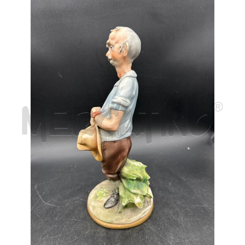 STATUA CAPODIMONTE SIGNORE CON CAPPELLO | Mercatino dell'Usato Burolo 4