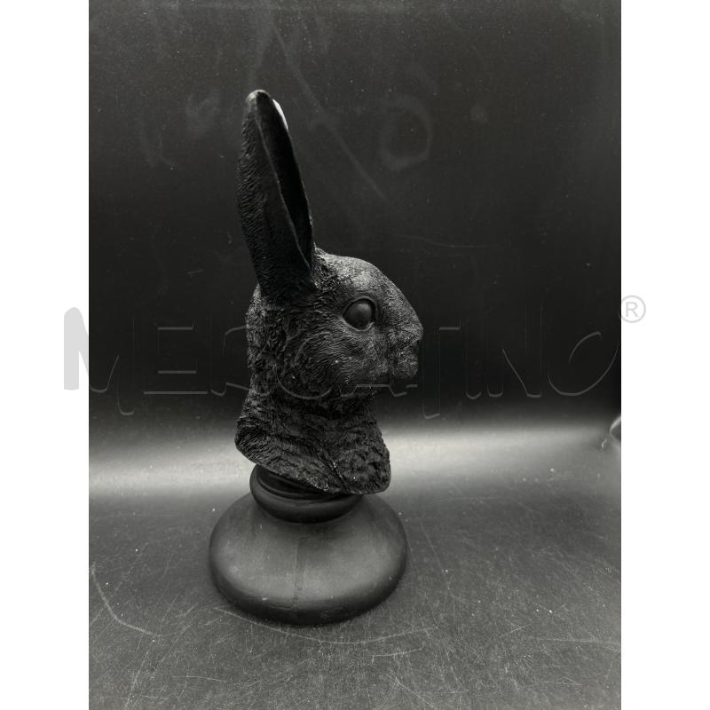 STATUA CONIGLIO NERO RESINA | Mercatino dell'Usato Burolo 2