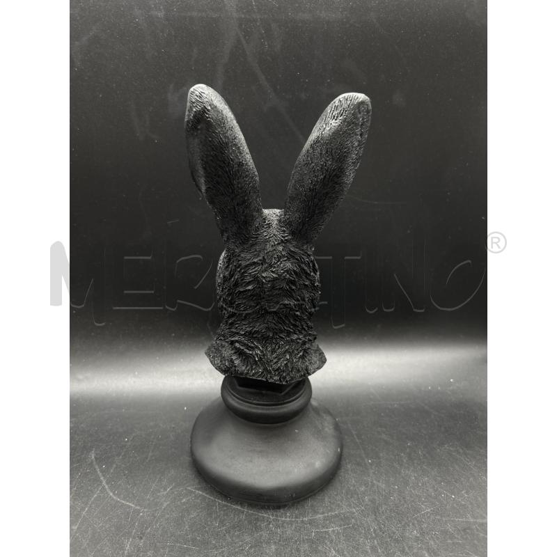 STATUA CONIGLIO NERO RESINA | Mercatino dell'Usato Burolo 4