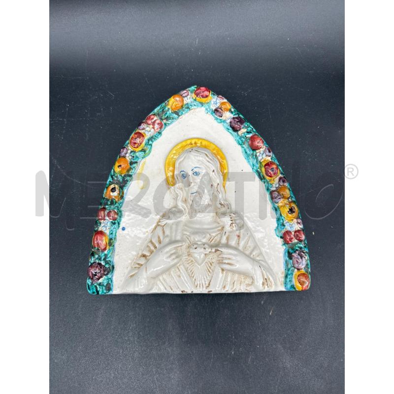 STATUA GESU SACRO CUORE CERAMICA  | Mercatino dell'Usato Burolo 1