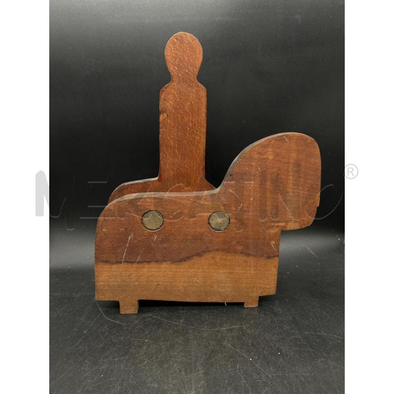 STATUA LEGNO CAVALIERE | Mercatino dell'Usato Burolo 2
