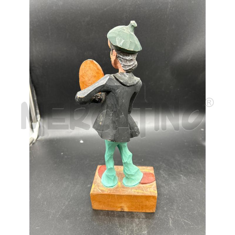 STATUA LEGNO PITTORE | Mercatino dell'Usato Burolo 2