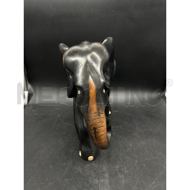 STATUA LEGNO SCUTO ELEFANTE MANCANO CORNI | Mercatino dell'Usato Burolo 2
