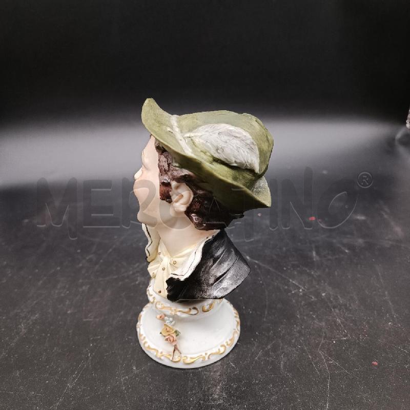 STATUINA BUSTO RAGFAZZO ALPINO CERAMICA | Mercatino dell'Usato Burolo 2
