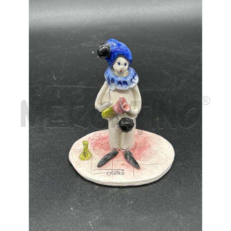 STATUINA CERAMICA PAGLIACCIO DI COSARO | Mercatino dell'Usato Burolo 1