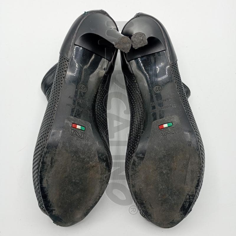 STIVALETTI NERO GIARDINI NERO TRAFORATE | Mercatino dell'Usato Burolo 5
