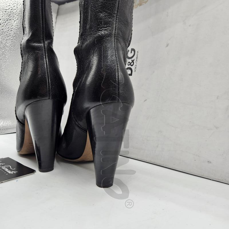 STIVALI DOLGE & GABBANA NERO IN PELLE + SCAOLTA | Mercatino dell'Usato Burolo 3