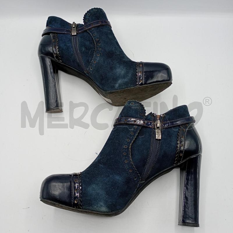 TACCHI TSCABLU NERO BLU SCAMOSCIATO ZIP+SCATOLA | Mercatino dell'Usato Burolo 3