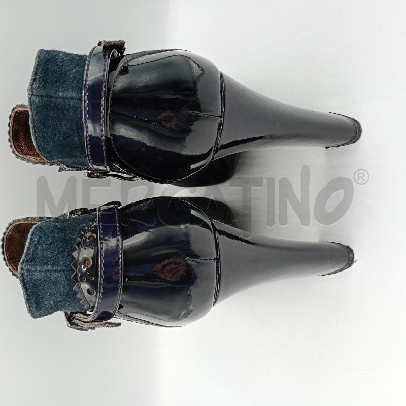 TACCHI TSCABLU NERO BLU SCAMOSCIATO ZIP+SCATOLA | Mercatino dell'Usato Burolo 4